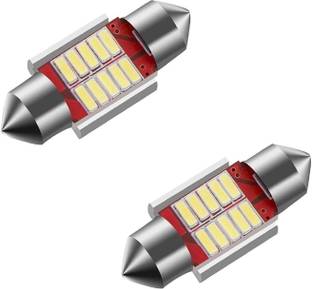 ALLEXTREME White 10 SMD LED 31mm 12V Non Polar Car Panel Interior Roof Light Bulb Dome Reading Lamp Festoon Light Bulb LED for Car Interior Light Car LED (12 V, 3 W)