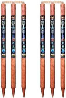 NSI Premium Diamond natural set of 6 stumps with 4 bails