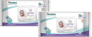 HIMALAYA Combo pack of Gentle Baby wipes 72 wipes x 2 = 144 wipes