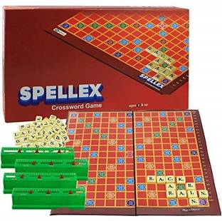 पेज़्योक्स Spellex Indoor Board Game Set for Kids (Boys/Girls) 8+ Years/ Birthday Gift Item by The Patel Stores बोर्ड गेम