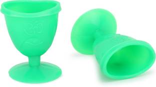 RCSP eye wash cup made up of non toxic plastic for yoga pack of 2 transparent GR