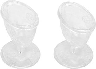 RCSP eye wash cup made up of non toxic plastic for yoga pack of 2 transparent