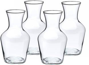 AGAMI Beautiful Decorative Clear Bootle Shape Four Vase Pots for flowers and plants, suitable for centre and Side Table Earthenware Vase