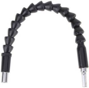 Gadariya King Flexible Shaft Magnetic Screwdriver Extension Drill Bit Adapter Holder Connect Link for Electronic Power Drill 6mm ¼ Inch Hex Shank Drive 29.5 cm Long 1Pc Metal-Plastic Black Tool Accessory Screwdriver Bit Set (Pack of 1) Screwdriver Bit Set