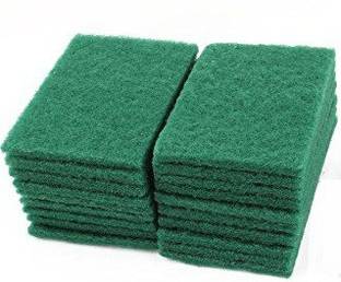 DOMUM Aqua Green Scrub Pad 20 Pcs , Regular Size 3 Times Better and Softer Than Normal Scrubber pad NEW 20 PCS for Home , Restaurant , etc ,.. Scrub Sponge, Scrub Pad, Sponge Wipe