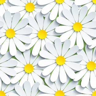 DWELLSINDIA Floral & Botanical White Wallpaper