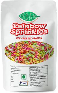Maayaa - Simply Natural Rainbow Sprinkles Cake Decoration 200g Sprinkles