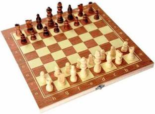 Spocco 11 Inch wooden chessboard with 32 chessman Board Game Accessories Board Game Strategy & War Board Game