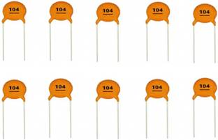 Technical hut 10 Pieces 0.1uF - (104) Ceramic Capacitor Electronic Components Electronic Hobby Kit