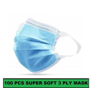 MaxxPro Non woven super soft mask with nose pin Surgical Mask With Melt Blown Fabric Layer