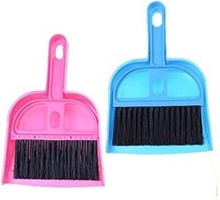 DOMUM Mini Dustpan Supdi with Brush Set for Multipurpose Cleaning Drawer Cleaner, Laptops, Keyboards, Dining Table, Car Seats Set of 2 NEW Set Plastic Dustpan