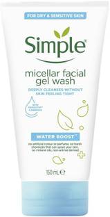 Simple Water Boost Micellar Facial Gel Wash Face Wash