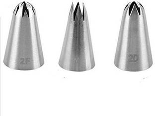 Perfect Pricee 3 Piece Nozzle Stainless Steel Quick Flower Icing Nozzle
