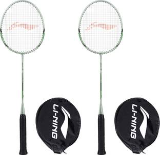 LI-NING XP-80-IV Grey, Blue Strung Badminton Racquet