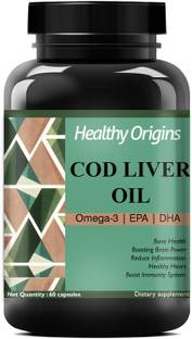 Healthy Origins Cod Liver Oil Capsules | for Immunity Ultra