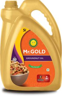 Mr. Gold Filtered Groundnut 5 Ltr Can Groundnut Oil Can