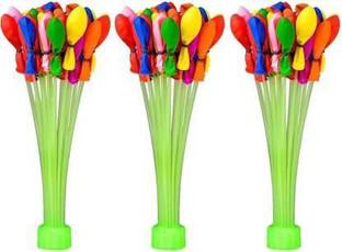AKANSHA Solid Magic ballons / Holi ballons / Ballons Packet / Auto fill (Pack of 111) Multicolor Balloon