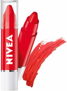 NIVEA Lip Crayon, Coloron Pop Red, Lip Balm, 3g POP red