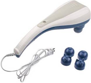 ROBMOB DD05 Pain Relief Double Head Dolphin Body Massager Massager  (White, Blue) Massager