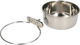 THE DDS STORE Round Stainless Steel Pet Bowl