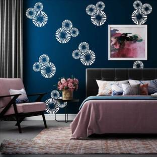 Decor now SNST-260 S-260 Reusable DIY Wall Stencil Painting for Home Decoration (16-inch x 24-inch) PVC, Stencil Stencil