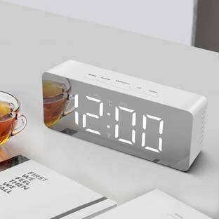 krenz Digital White Clock