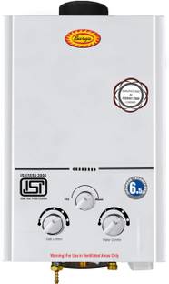 SURYA 6.5 L Gas Water Geyser (6L-Elite-2020, White)