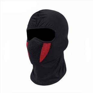 Mubco Red, Black Bike Face Mask for Men & Women