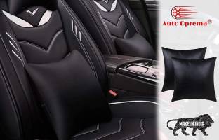 Auto Oprema Black Leather Car Pillow Cushion for Maruti Suzuki