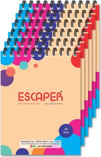 ESCAPER Regular Notepads (Pack Of 6 Notepads - Ruled - A5 Size - 5.5 x 4.25 inches), Writing Pads, Notepad Memo, Memo Pads A6 Note Pad Ruled 50 Pages