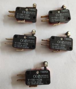 BHAVANI TRADERS Over Limit switch Micro Limit Switch Short Roller Lever switch V-155-1C25 Electronic Components Electronic Hobby Kit (5 pcs) Micro Controller Board Electronic Hobby Kit