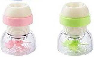 DOMUM Faucet Water-Saving Filter Shower Head Anti-Splash Stream Tap Sprayer for Kitchen Bathroom Bath Basin Sink, Multi Colour Pack Of 2 Shower Head / Water Faucet Adjustable Rotating Water Saving Nozzle Shower Head Faucet Multiple Types of Output Water Valve Splash Regulator Filter Kitchen Tap Accessories, (Multicolor) Angle Cock Faucet
