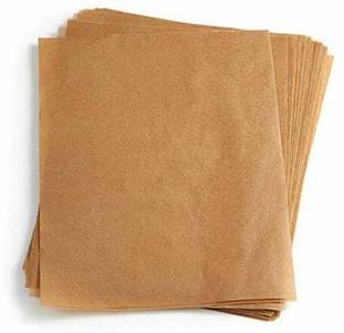 Dharj Brown Butter Paper wrap Eco-Friendly, Non-Bleached, Non-Wax, Non-Stick Butter Paper for Cooking Parchment Paper Backing Paper (10x10-inch) - Pack of 400 Sheets Parchment Paper Parchment Paper