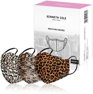 Kenneth Cole KCUSANMMSK1PO3 Reusable, Washable Cloth Mask With Melt Blown Fabric Layer
