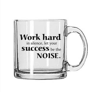 V Kraft "motivational quote " unique love quote printed transparent glass love Glass Coffee Mug