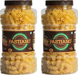 PASTIANO Big Fusilli Pasta Jar 500gm X2 Fusilli Pasta