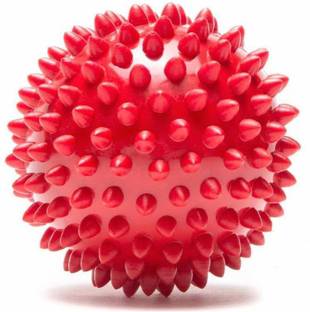 Jaspo Superbite Spike Hard Ball, TPU Material Puppy Teething Toy for Dogs & Pets (Red Color) Polyresin Ball For Dog