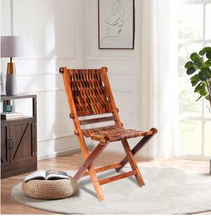 India wood mart Wood Foldable Chair, Handcrafted & Handmade Folding Chair, Engineered Wood Cafeteria Chair