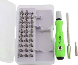 tHemiStO 32 in 1 Mini Screwdriver Bits Set with Magnetic Flexible Extension Rod for Home Appliance, Laptop, Mobile, Computer Repairing Precision Screwdriver Set