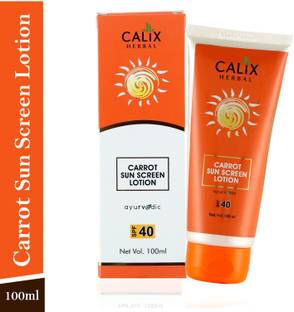 calix Herbal Sunscreen - SPF 40 PA+++ CARROT SUN SCREEN LOTION