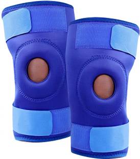 GymWar (1 pair ) Knee Cap Knee Support (Free Size, Black) Knee Support