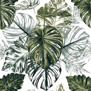 BPDESIGNSOLUTION Vinyl Floral & Botanical Multicolor Wallpaper