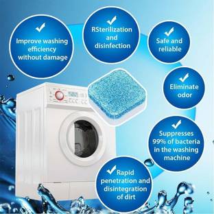 AZAL Washing Machine Deep Cleaner Tablet for All Front and Top Load Machine 1 Detergent Powder (Regular)