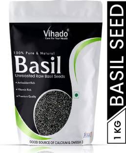 Vihado Basil Seeds for Weight Loss - 1Kg Basil Seeds