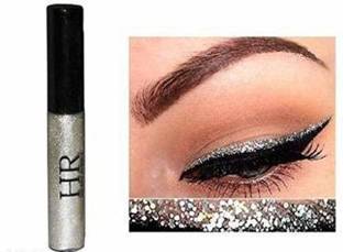 Hilary Rhoda Sparkling Glitter Metallic Waterproof Liquid Eyeliner Eye Party Cosplay Wedding Makeup Eye Liner Tools Silver 5 ml
