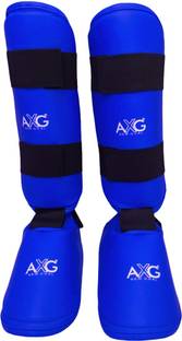 AXG NEW GOAL Super Karate Taekwondo Shin Pad Muay Thai Kick Kickboxing MMA Shin Guard 4-8 yrs MMA Shin Guard