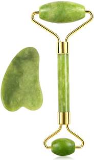 befunky Jadr Roller Jade Roller and Gua Sha Face Facial Roller for Face Massager Beautiful Skin Care - Reduce Wrinkles and Fine Lines Massager