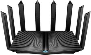 TP-Link Archer AX90 MU-MIMO Gigabit Wi-Fi 6 Broadcom NitroQAM Wireless Router 2.4 GHz, 5 GHz 6600 Mbps Wifi Speed Tri Band External Antenna Ethernet (Cable Broadband)