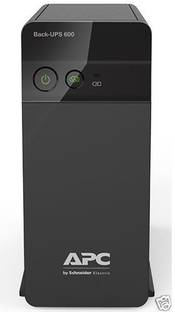 APC Back-UPS BX600C-IN with Surge Protection 230 V Offline/Standby Tower Model UPS with Overload Protection 3 Outlet Plugs