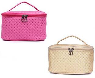 N A PURSE Pack of 2 Women vanity box Cosmetic case for girls Mekeup and jewellery Vanity Box Mekeup Storage box Vanity Box